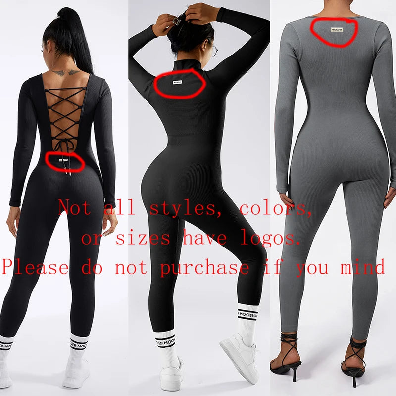 Bodycon Slim Jumpsuit For Women‘s Clothing Zipper Casual Brown Fitness Rompers Autumn 2024 Playsuit Activity Streetwear Overall