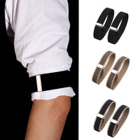 1 Pair Elastic Adjustable Armband Anti-Slip Shirt Sleeve Holders Arm Band Sleeve Bracelet Anti-Slip Shirt Sleeve Holders