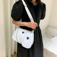 New Simple Small Crossbody Female Armpit Bags Solid Color Shoulder Bags Casual Bags Slanting Women's Bags Mother's Bags