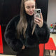 black fur coat