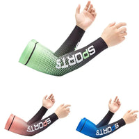 2023 Summer New Sunscreen Ice Silk Sleeve UV Sun Protection Cooling Anti-Slip Arm Sleeves Men Women Outdoor Sport Cycling Sleeve