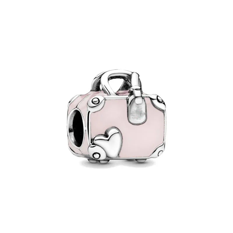 Europe 925 Silver Family Charm Fit Original Bracelet Jewelry Pendant Boy Girl Sparkling Mom Bead Sisters Pandora Dangle Plated