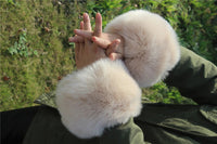 Imitation Raccoon Fox Hair Fluffy Hand Rings Fluffy Wrist Guards Women's Cuffs Imitation Rabbit Fur Bracelets Cuffs Wrist Covers