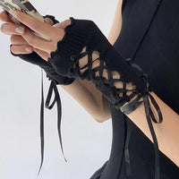 Women Lace Ruffles Cuff Elbow Sleeve Spring Autumn Detachable Fake Sleeve Arm Covers Solid Color Arm Cover Sweater Decorative