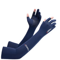 UV Solar Arm Sleeves Women Men Summer Cycling Long Sleeves Anti-Sunburn Cuff Breathable Fishing Arm Warmers Cover Gloves Driving