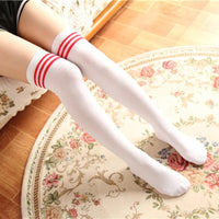 Thigh High Socks Striped Women Sexy Long Stockings Female Over Knee Socks Nylon Women'S Leg Warmers