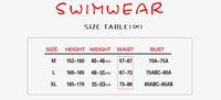 Sexy One Piece Dress Swimsuit Women Cut Out Bathing Suit Swimwear Monokini Bandeau Bathing Suit Korean Padded Beach Wear Orange