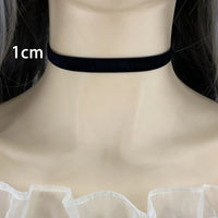 Valentine's Day Punk Gothic Black Velvet Fabric Choker Necklace Tattoo Necklaces Women Chocker Collares Short Neckband Gift