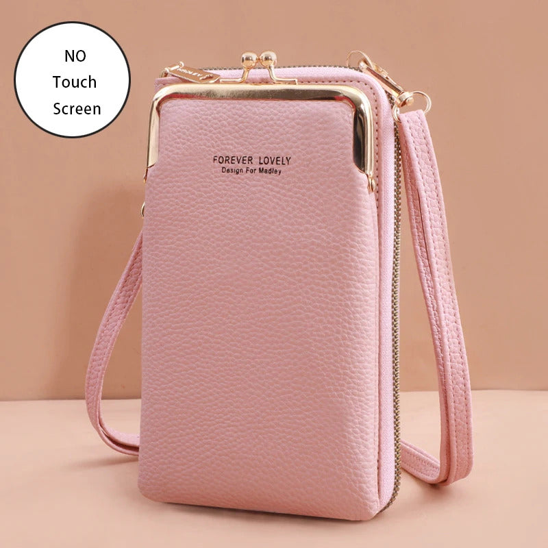 Buylor Women's Handbag Touch Screen Cell Phone Purse Shoulder Bag Female Cheap Small Wallet Soft Leather Crossbody сумка женская