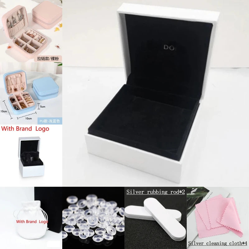 2024 New Packaging box storage box Fit Original Key Chain Bracelet DIY Rings Earrings Beads Fashion Woman Jewelry