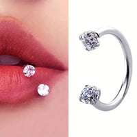 1Pc Stainless Steel Fake Nose Ring Hoop Septum Rings C Clip Lip Ring Earring Fake Nose Piercing Women Body Jewelry Non-Pierced