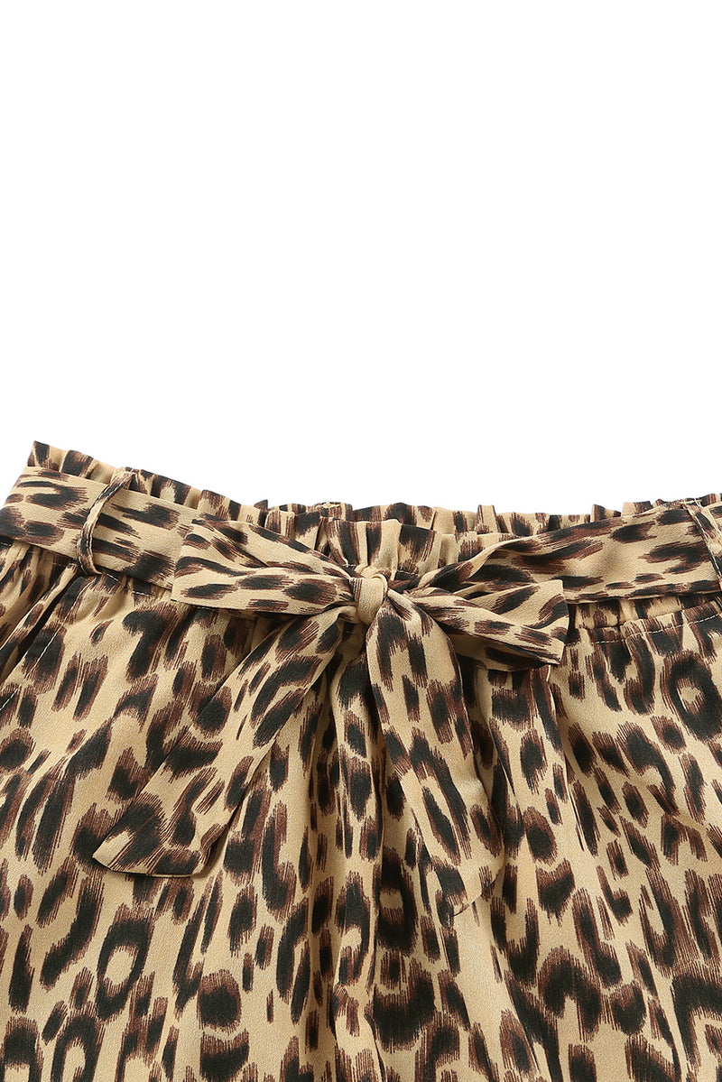 Animal Print Casual Shorts