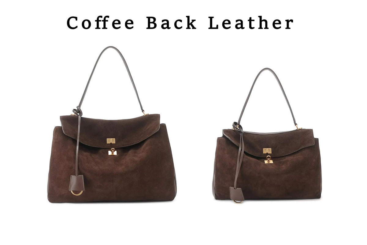 Luxury Brand Rodeo Women Bags Genuine Leather Brown Suede Women Totes Gold Buckle Women Shoulder Bags Fashion Women Handbags