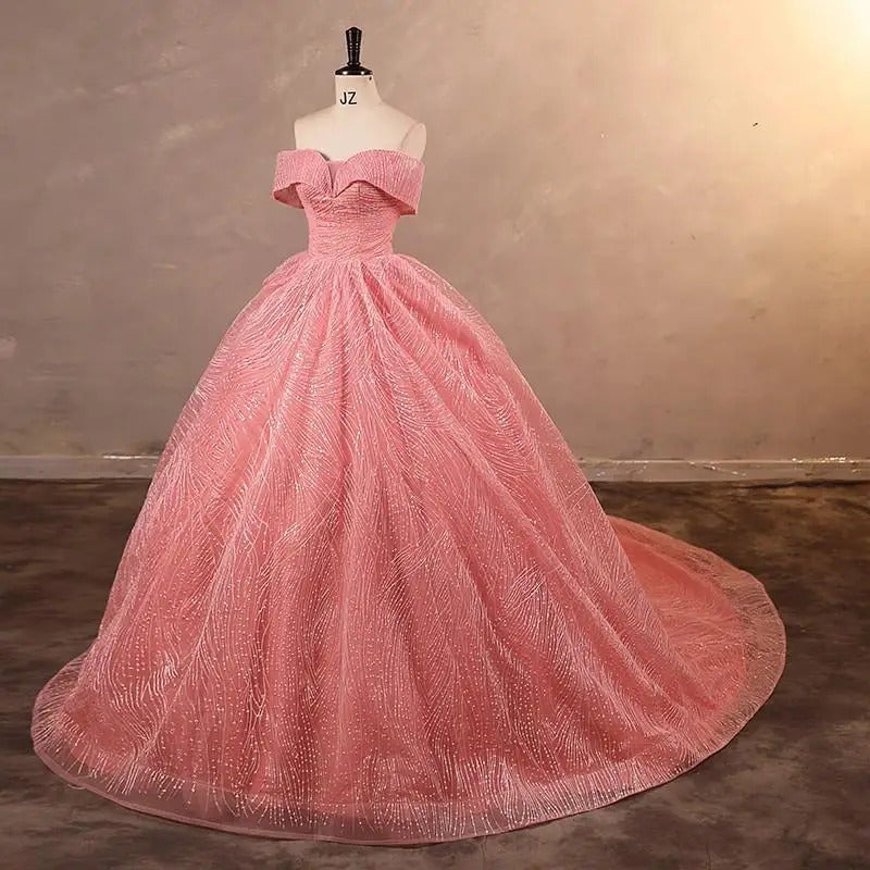 Sequin Party Dresses Luxury 15 Quinceanera Dresses 2024 Elegant Off Shoulder Ball Gown 15 year old Dress For Girls customized