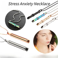 Stress Anxiety Necklace Mindfulness Breathing Tool Natural Calming Relief Chain Breathlace Necklace Quit Smoking Anxiety Relief