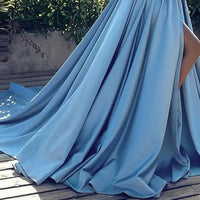 Formal Dress Off Shoulder High Slit Floor Length Prom Long Dress Sexy Split-end Temperament Elegant Party Evening vestidos