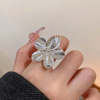 2PC Women's Fashion Trendy Stainless Steel Flower Earrings Outdoor Travel Carnival Party Festival Dressing Gifts