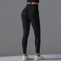 Women's Seamless Yoga Leggings Sexy High Waist Tummy Control Scrunch Butt Lifting GYM Workout Pants Outdoor Sports Fitness