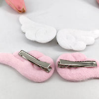 2Pcs 5cm Angel Wings Super Cute Angel Wing Plush Hairpin Girl Hair Clip Accessories Barrettes Hairgrip Headdress Headwear