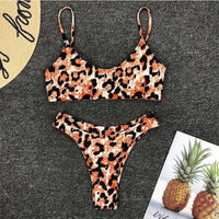 Colors 2024 Sexy Leopard Bikini Women Swimwear Female Swimsuit Two-pieces Bikini set Brazilian Bather Bathing Suit Swim