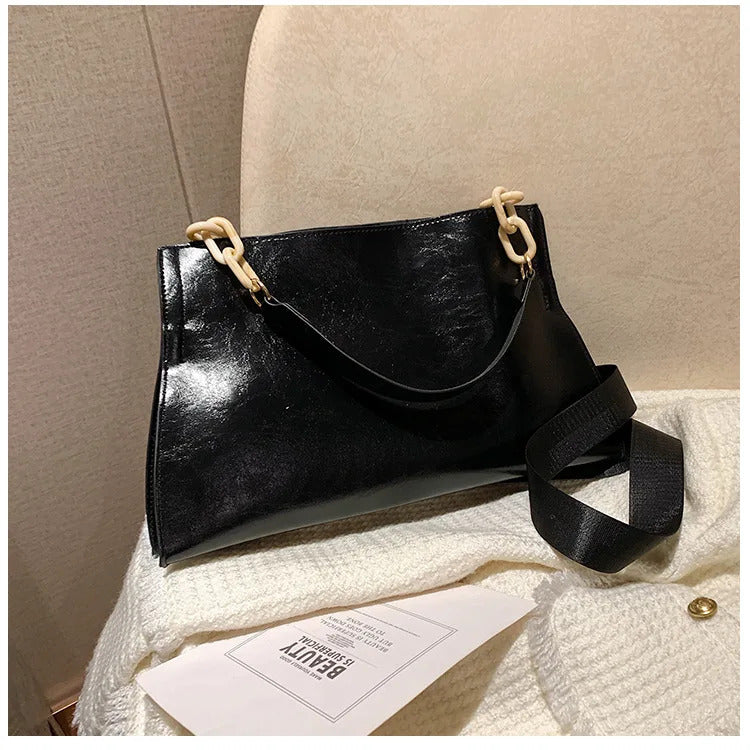 2024 New Design Handbags Women Shoulder Bag Soft Synthetic Leather Crossbody Large Capacity Fashion Female Underarm Bags