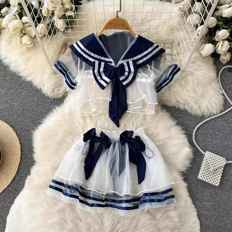 Dropped Waist Women's Sexy Sweet Nurse Cosplay Uniform Lingerie Set Revealing Neckline Lace Trimmed Nightgown Costume Dresses