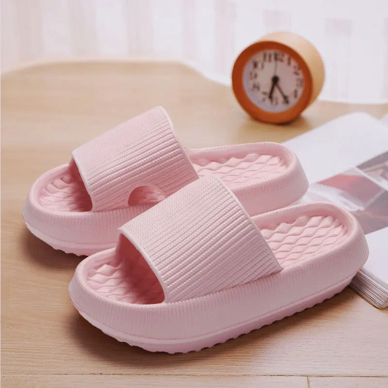 Women's Thick Platform Cloud Slippers EVA Soft Sole Pillow Slides Summer Beach Flip Flops Women Non Slip Bathroom Home Slippers