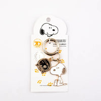 Anime SNOOPY Charlie Metal Keychain Cute Couple Bagpack Pendant Key Ring for Men Women Car Keychain Accessories Birthday Gift