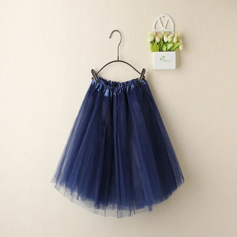 Women Summer Vintage Tulle Skirt Adult Fancy Ballet Dancewear Party Costume Ball Gown Mini Skirt