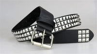 2024 New Square Bead Rivet Belt Metal Pyramid Belt Men and Women Punk Hardware Jeans Belt Y2K Belt Designer Belt Women's Belts