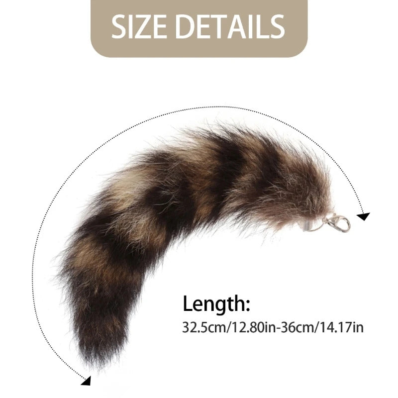 for Key Ring Raccoon Coat Tails Chain Keychain Keyring Gift New Tails Key Ring Chain Creative Rings for Men