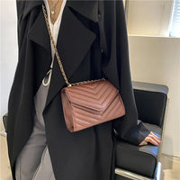 Single Shoulder Retro Fashionable Small Square Bag Crossbody Handbag