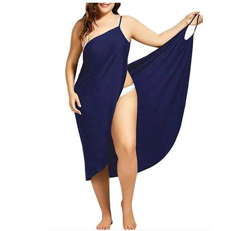 Robe Femme Dress For Women Sling Beach Dresses Sarong Cover Up Warp Pareo Backless Cross Swimwear Female Vestido De Mujer