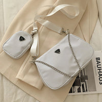 Nylon Crossbody Bag For Women Fashion Portable Casual Underarm Bag Students Cross Body Bag-mw