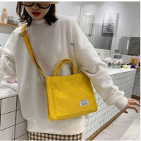 Women's Bag Corduroy New Small Square Bag Trendy Handbag Single Shoulder Diagonal Bag