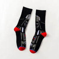 1 Pair Anime Men socks Master Yoda R2-D2 Cosplay Socks Wookiee Jedi Knight Novelty Men's Women's Socks Spring Autumn Winter