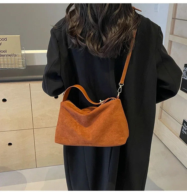 Zipper Solid Color High Capacity PU Shoulder Bags 2024 Hot Sale Bags for Women Simple Fashion Tote Bolsas Femininas