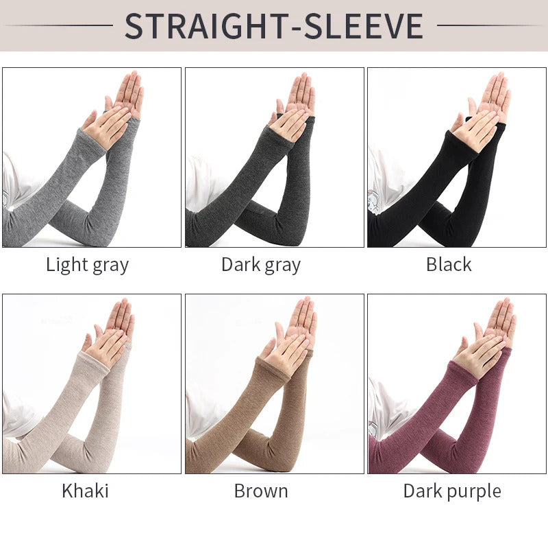 Cashmere warm cuff for women lengthened arm cuff for autumn and winter  sleeve for driving men thicker fake sleeve elbow guard