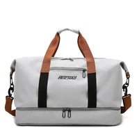 Gym Travel Bags Large-Capacity Luggage Dry-Wet Separation Sports Fitness Shoulder Bag Short-Distance Travel Handbags for Women