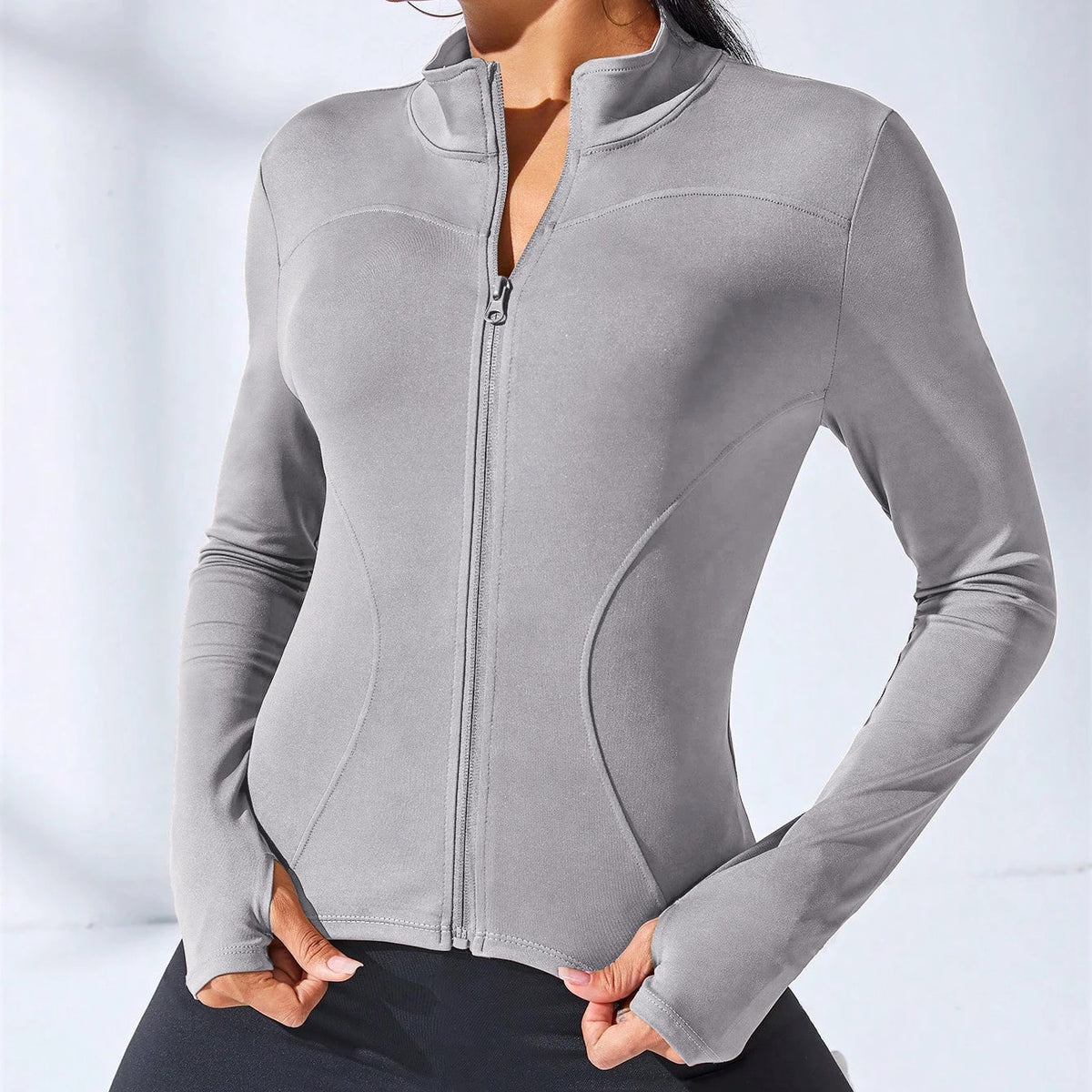 2024 New Yoga Coat Short Sports Jacket WOMEN'S Fitness Clothes Slimming Body Sculpting Zipper Yoga Jacket