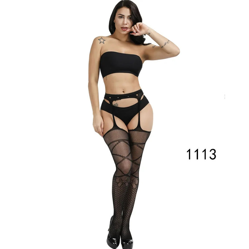 Comfort Lace Top Stockings Women's Sheer Thigh High Stockings Nylons Hosiery Black Red White Transparent Classic Silk Stockings