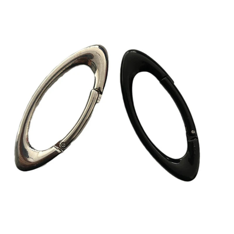 Fashion Oval Multifunctional Belt Buckle For Women Men Simplicity Belt Buckle Accessories Unisex Key Ring Alloy Carabiner