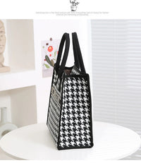 New Arrival! Fashionable Top-handle Bag with Cute Cat Pattern Large Capacity Mommy Bag for Women, Perfect for Work and Commuting