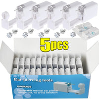 1/50pcs Ear Piercing Gun Disposable Disinfect Safety Earring Piercer Kit Studs Nose Ring Piercing Machine Body Jewelry Tools