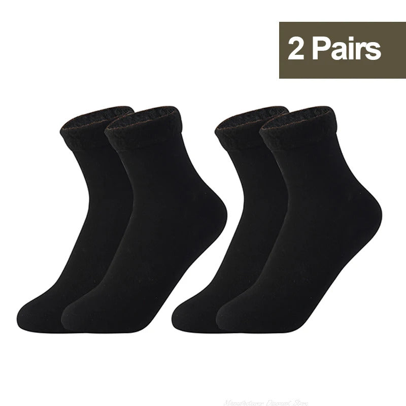 1/2/3/5/10Pairs Thermal Socks Women Winter Warm Thicken Fleece Short Socks Cashmere Wool Socks Snow Velvet Boots Home Floor Wear