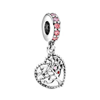 2024 New Sping Pink Bag Pany Flower Caterpillar Diy 925 Sterling Silver Bead Fit Bracelet Bangle Jewerlry Accessories