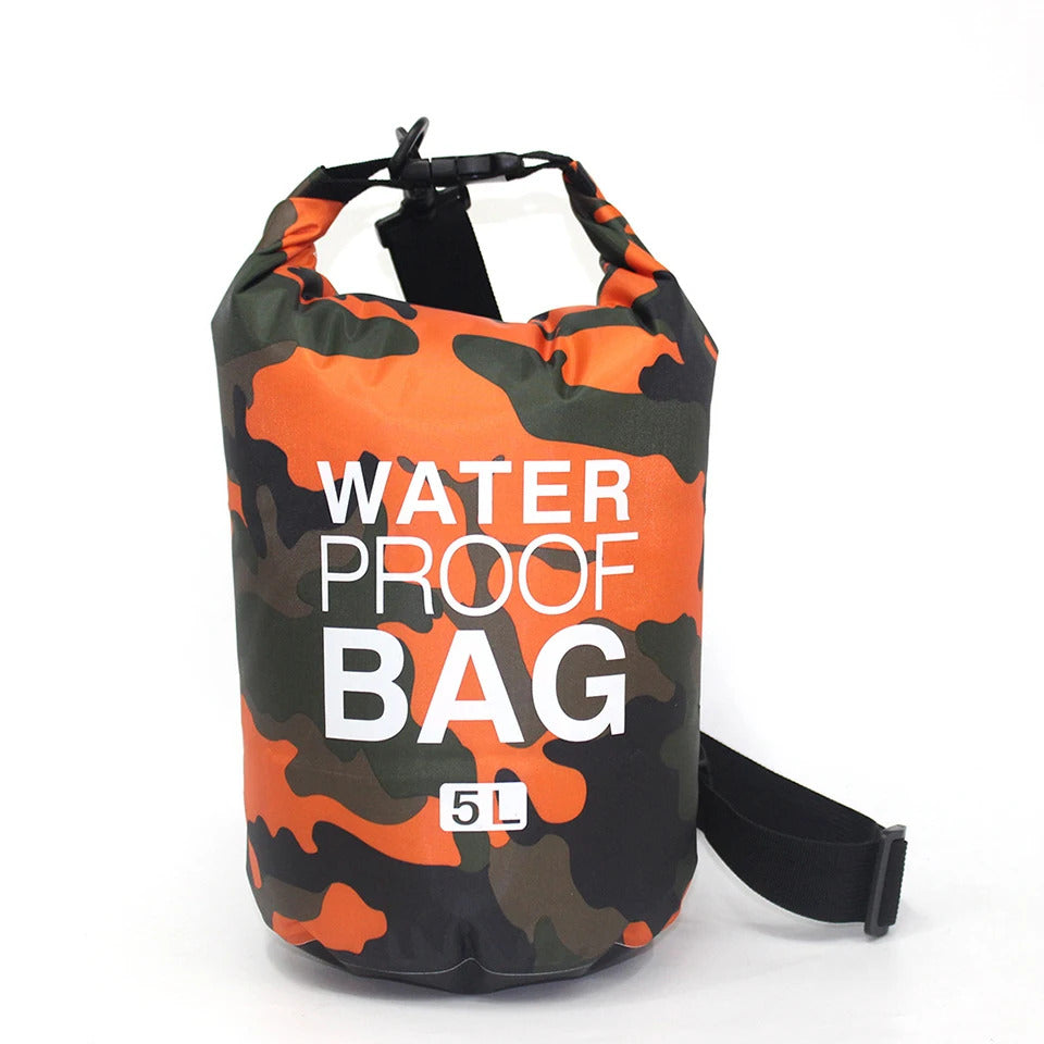 2/5/10/15/30L Outdoor Camouflage Waterproof Dry Bags Portable Rafting Diving Dry Bag Sack PVC Swimming Bags for River Trekking