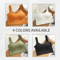 Crop Tops for Women with Built in Bras Seamless Wire Free Comfortable Sexy Padded Support Yoga Workout Sports Cropped Tops