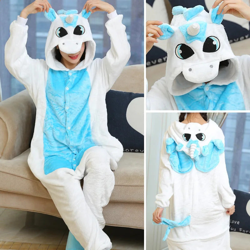 Kigurumi Totoro Panda Cartoon Onesies Kids Children Animal Pajamas Jumpsuits Women Men Sleepwear Onepiece Anime Cosplay Costumes