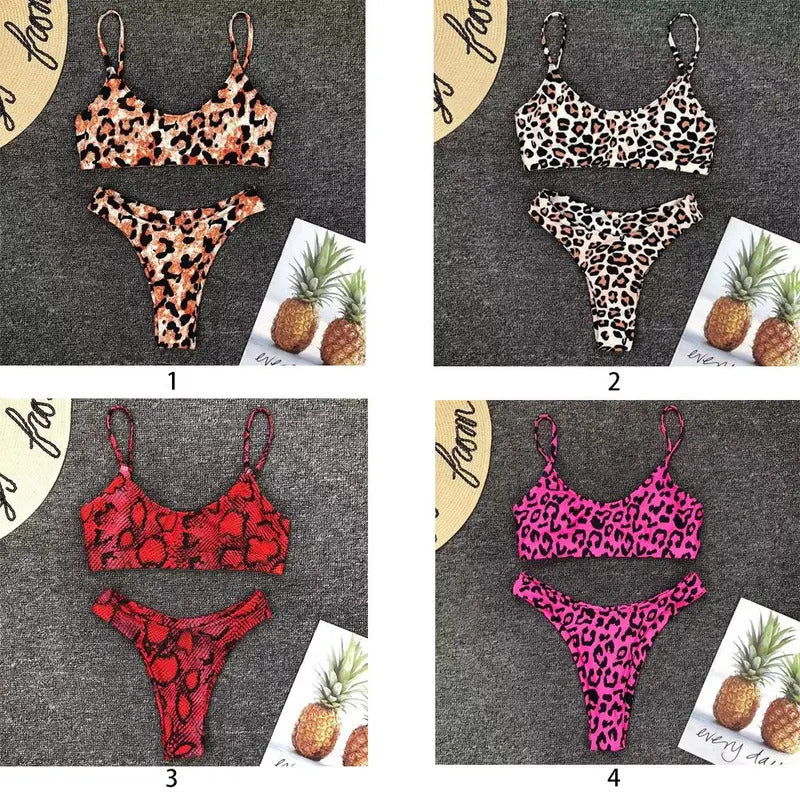 New Sexy Bikini Solid Swimsuit Low Waist Backless Women Swimwear Push Up Bikini Set Summer Beach Vacation Wear Swimming Suit